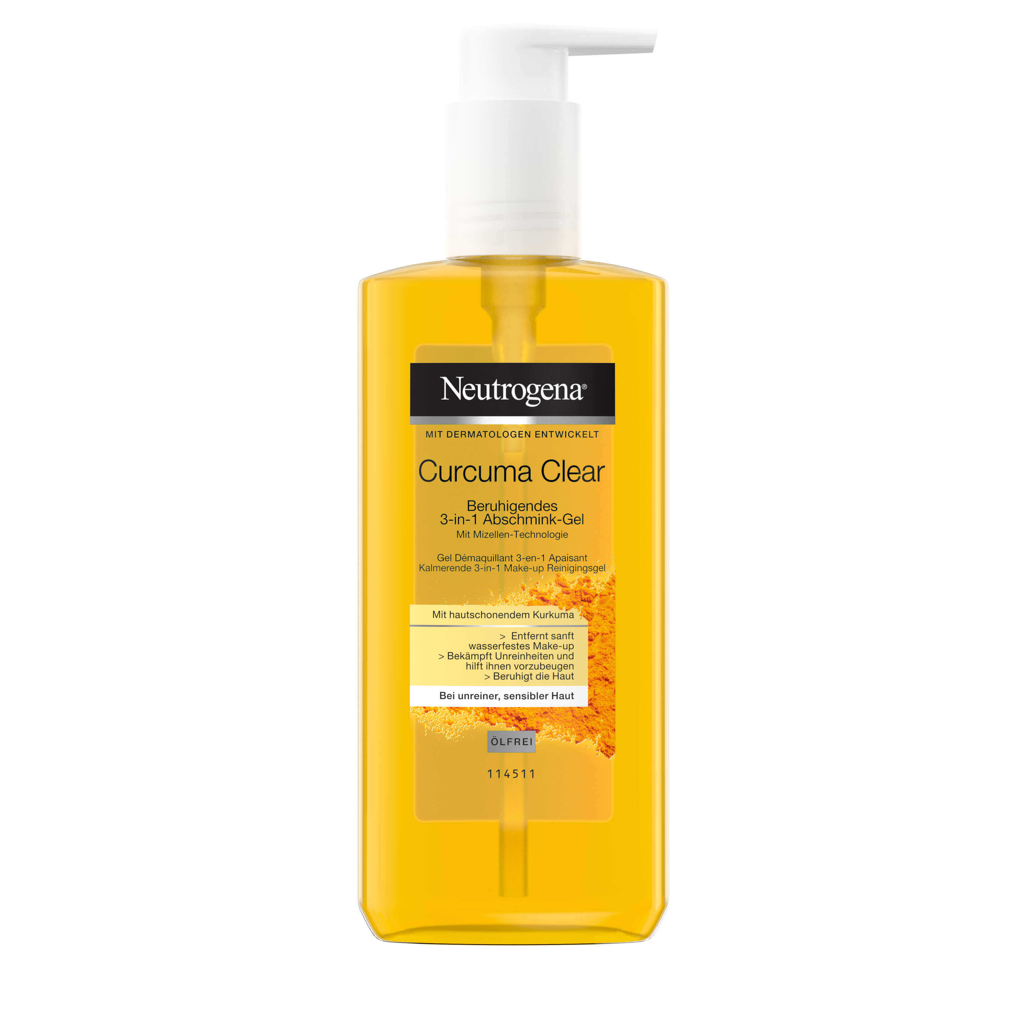 Neutrogena® Curcuma Clear Beruhigendes 3in1 AbschminkGel