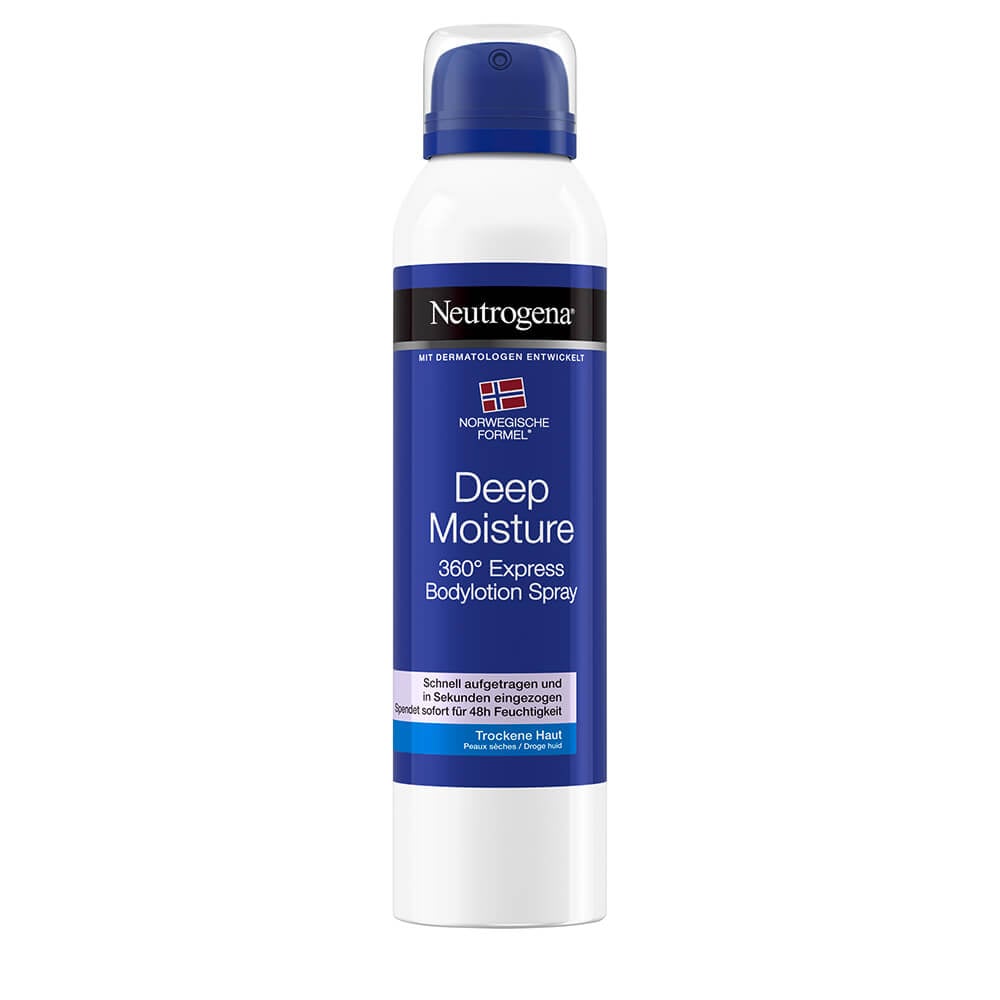 Abbildung des Neutrogena® Deep Moisture Body Sprays von Vorne